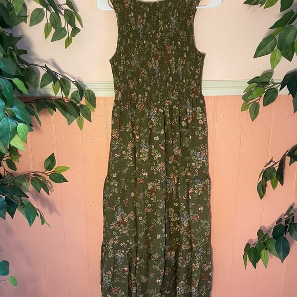 NATURAL LIFE Olive Floral Maxi Dress - Picture 2 of 5